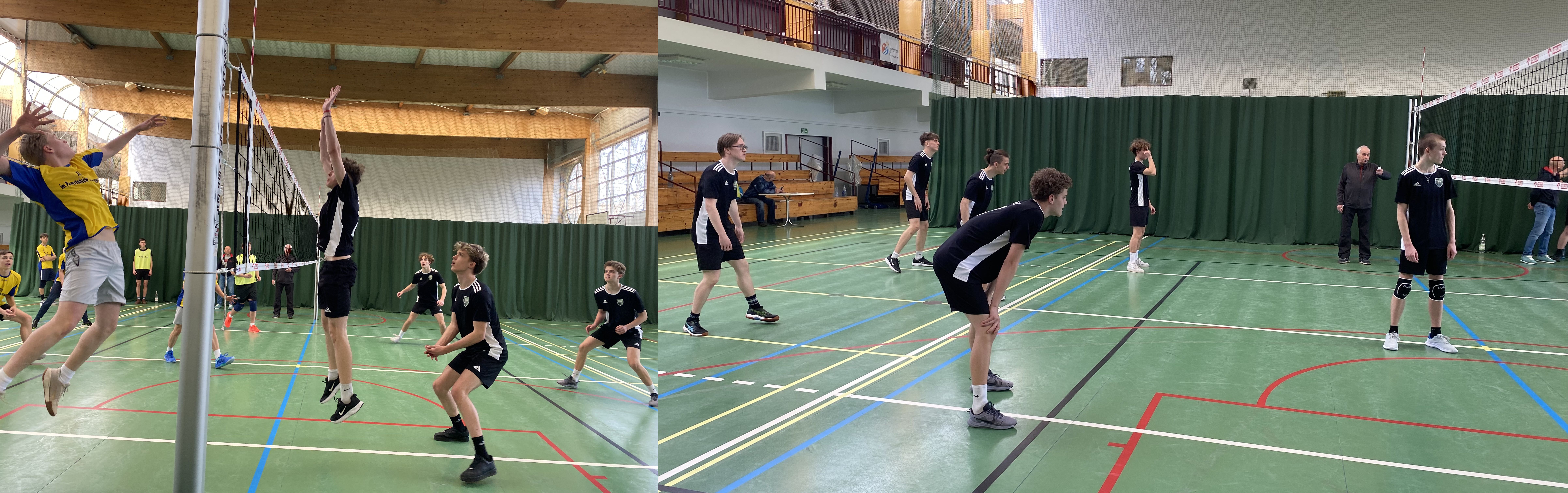 uczniowie bioracy udział w meczu