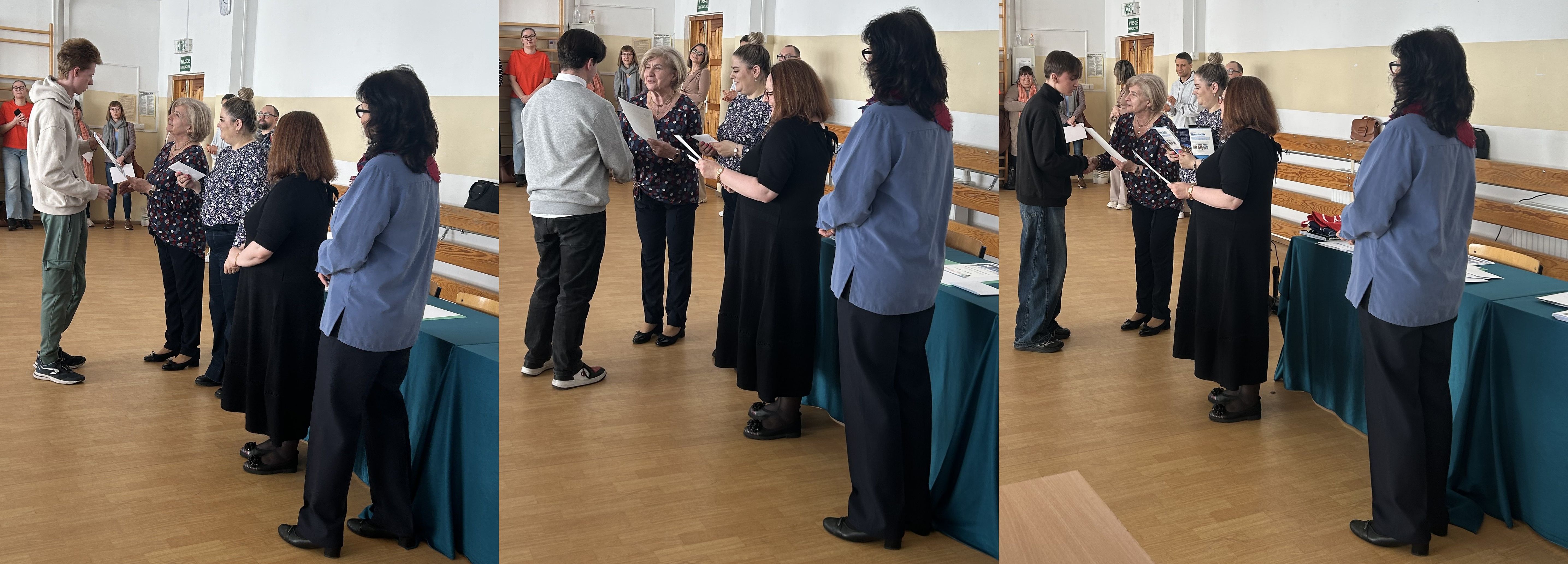 wręczanie nagr&oacute;d zwycięzcom