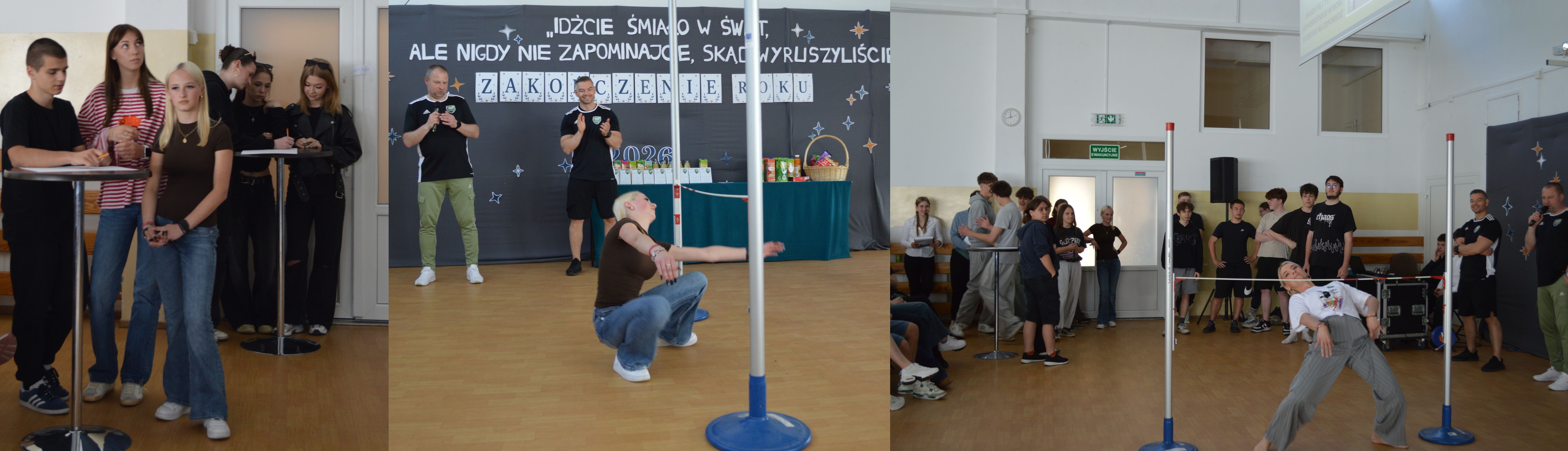 uczniowie podczas apelu
