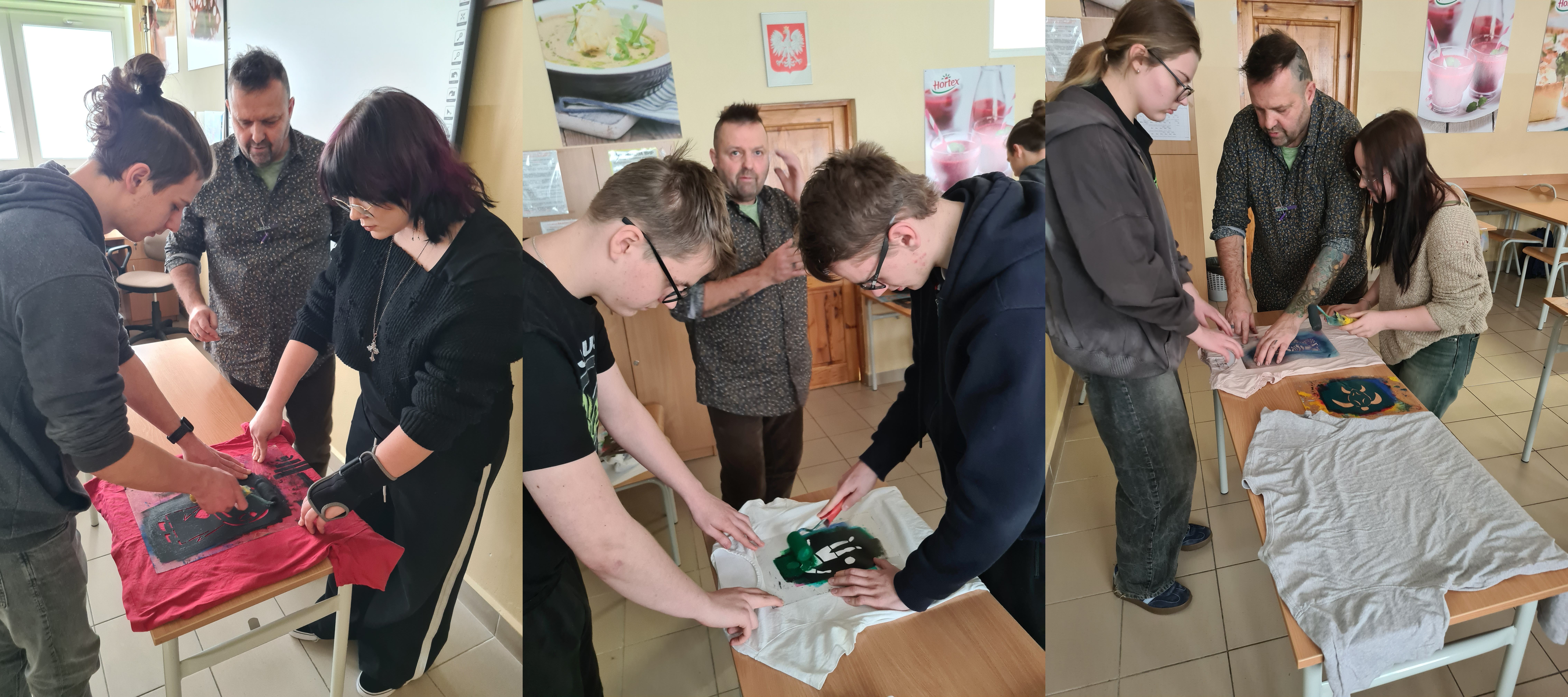 uczniowie podczas warsztat&oacute;w