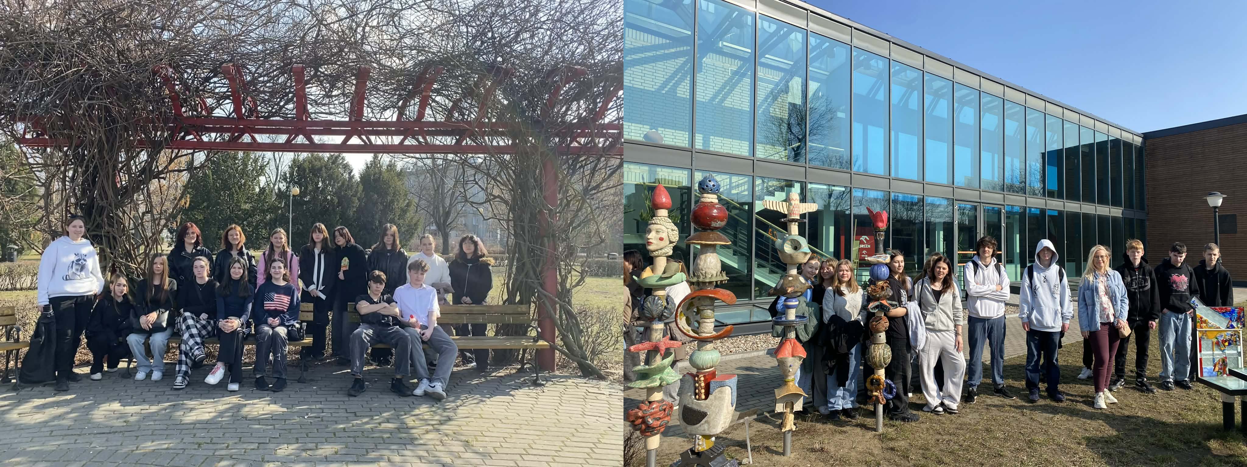 uczniowie biorący udział w wycieczce