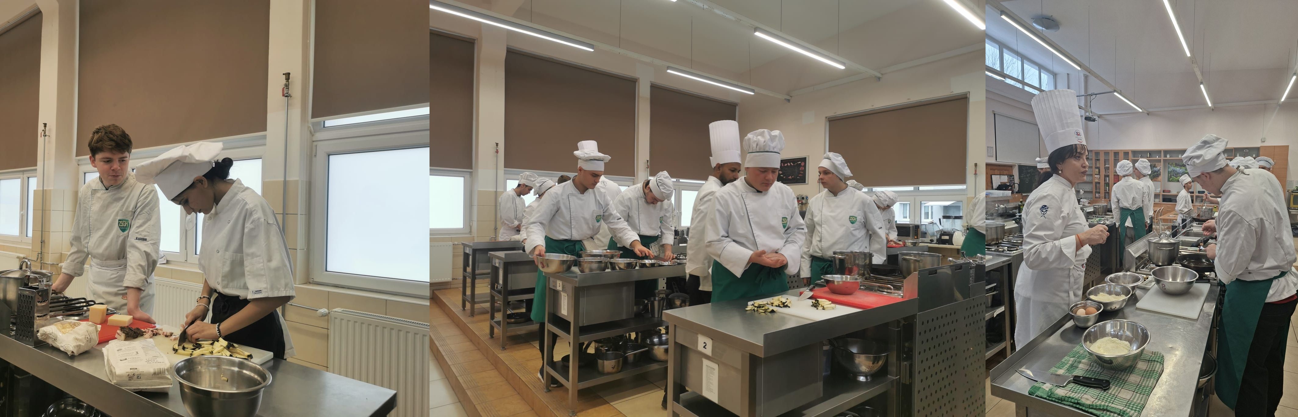 uczniowie podczas warsztatów