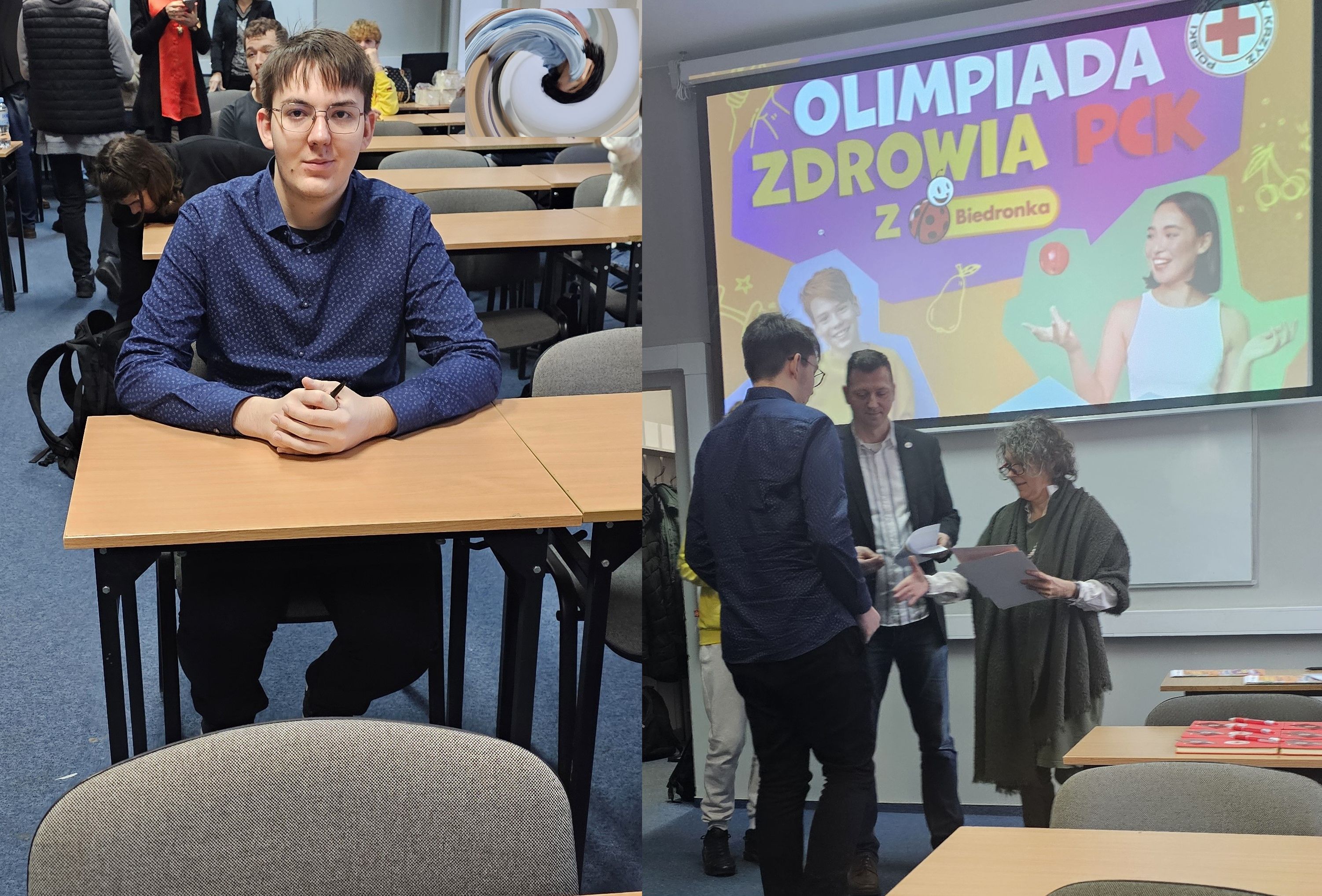 Wiktor Sawicki podczas olimpiady