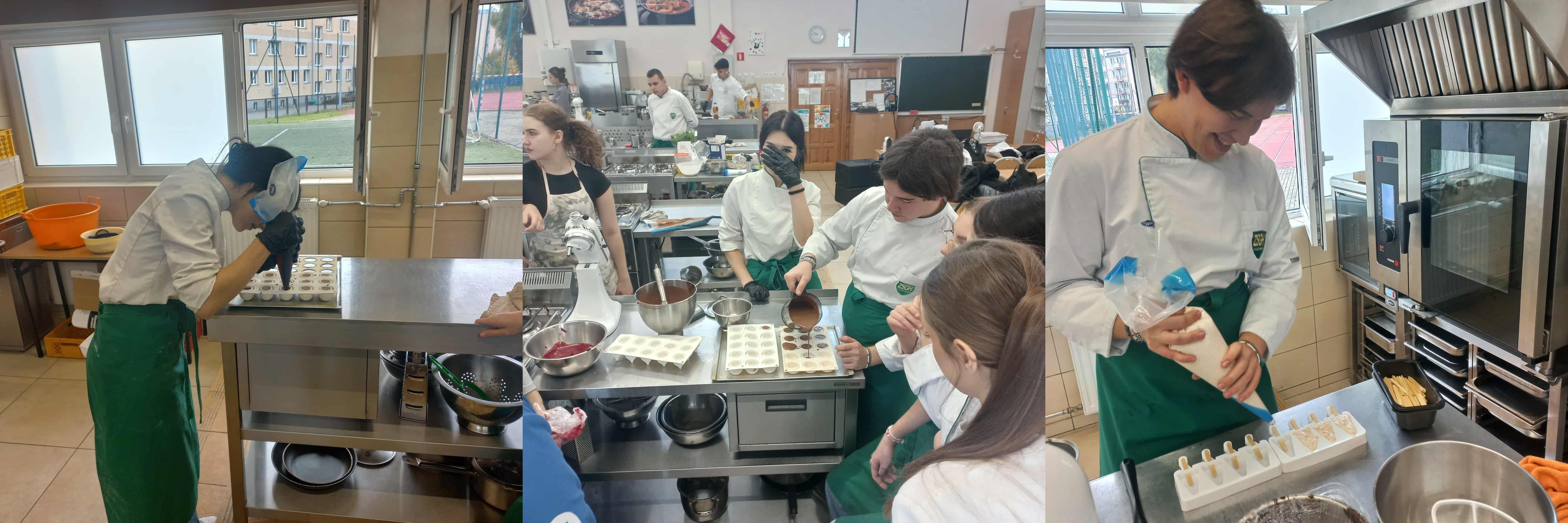 uczniowie podczas warsztatów