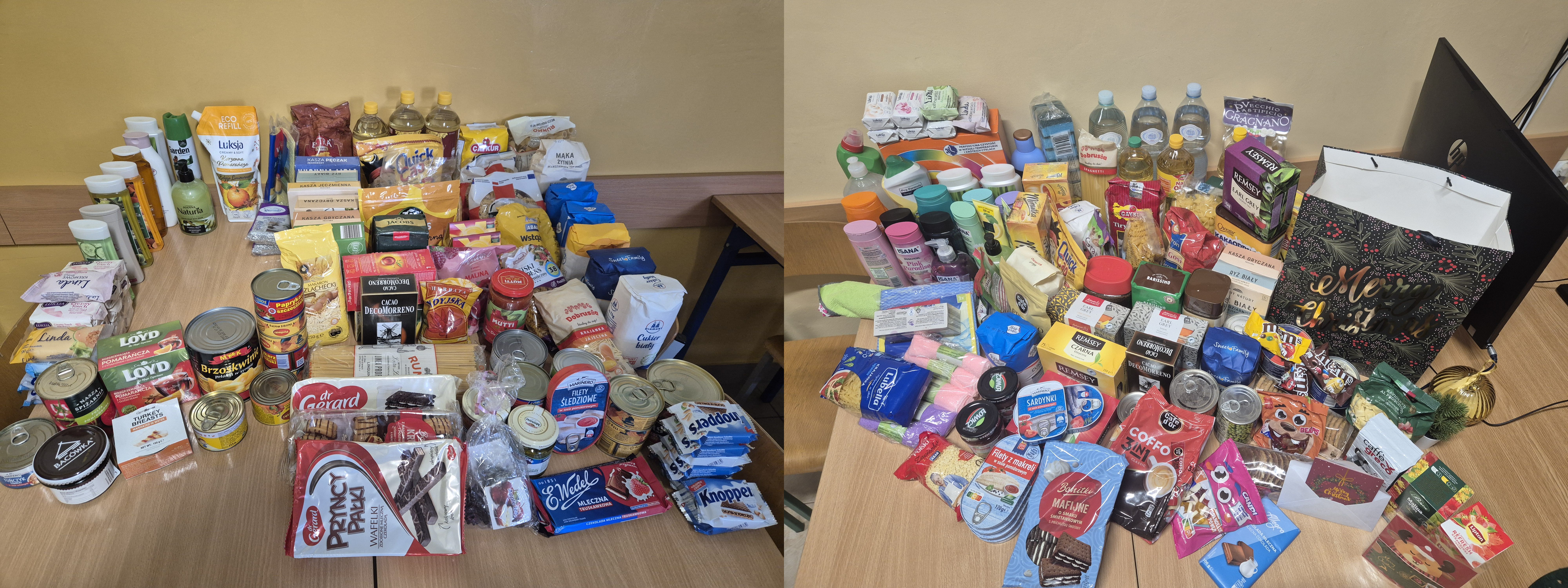 dary zebrane w szkole