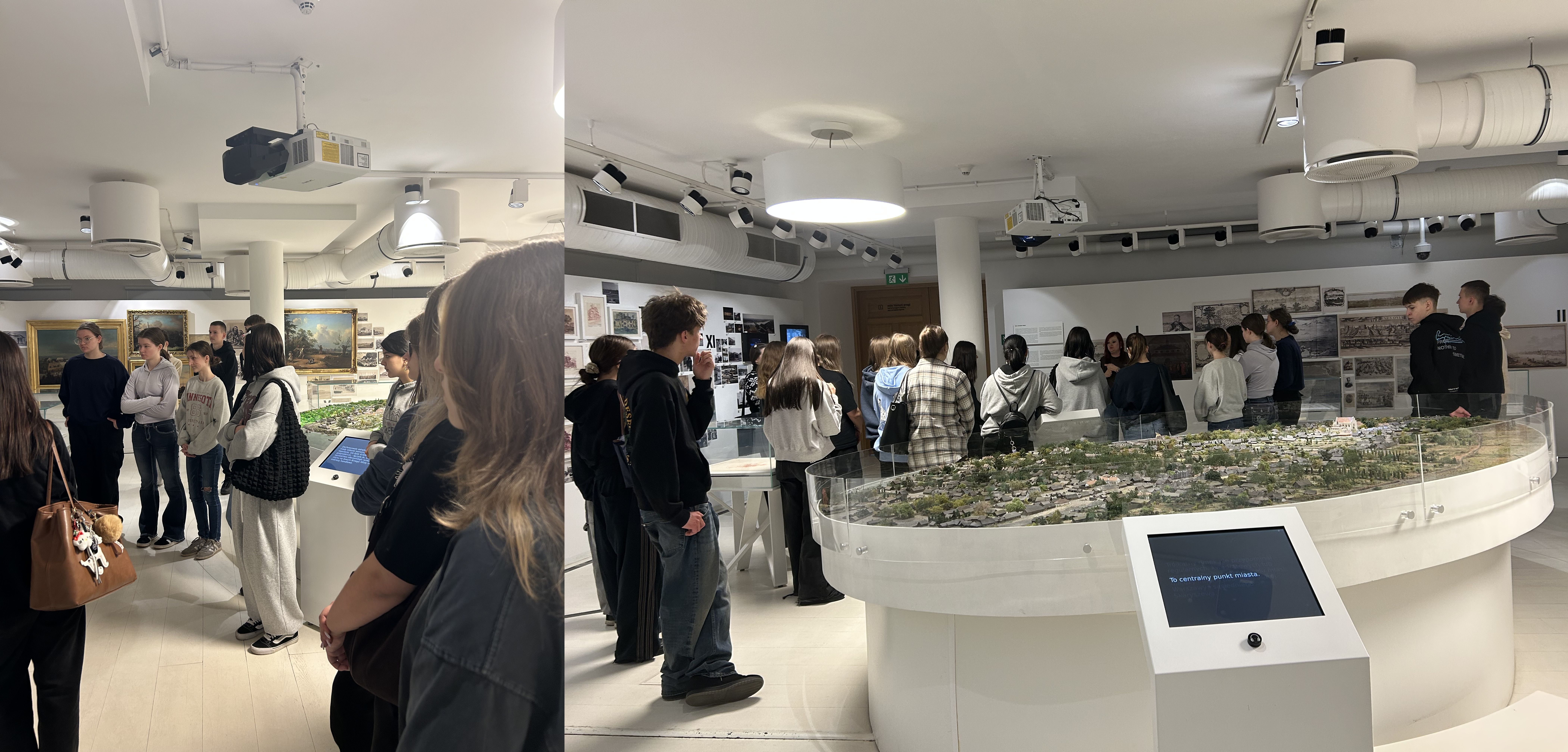 uczniowie podczas wycieczki