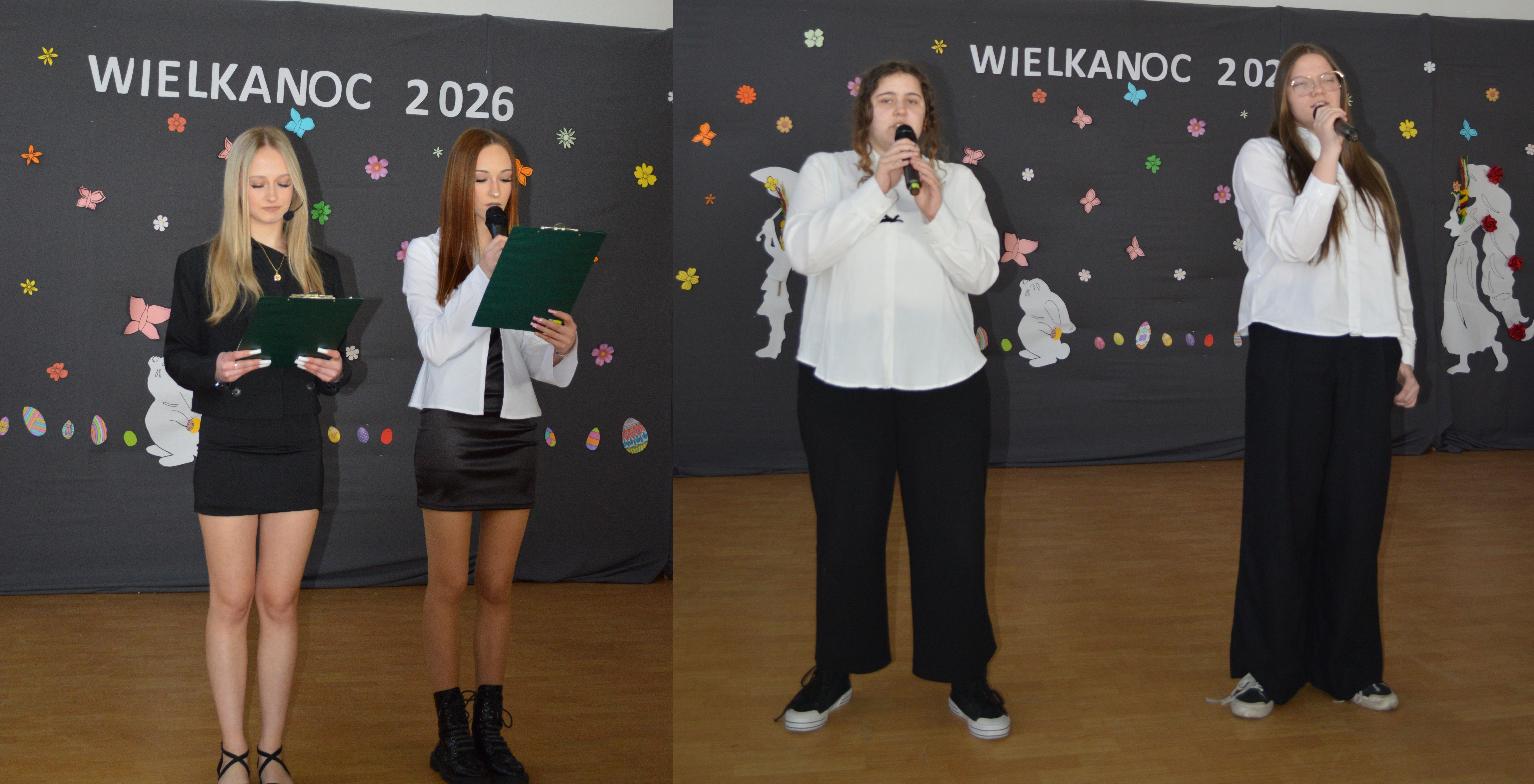 uczennice biorace udział w apelu