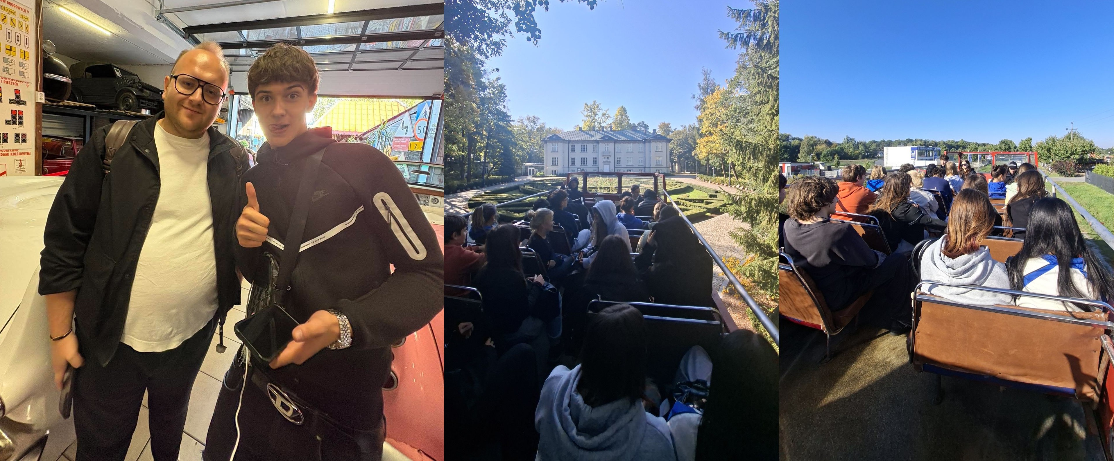 uczniowie podczas wycieczki
