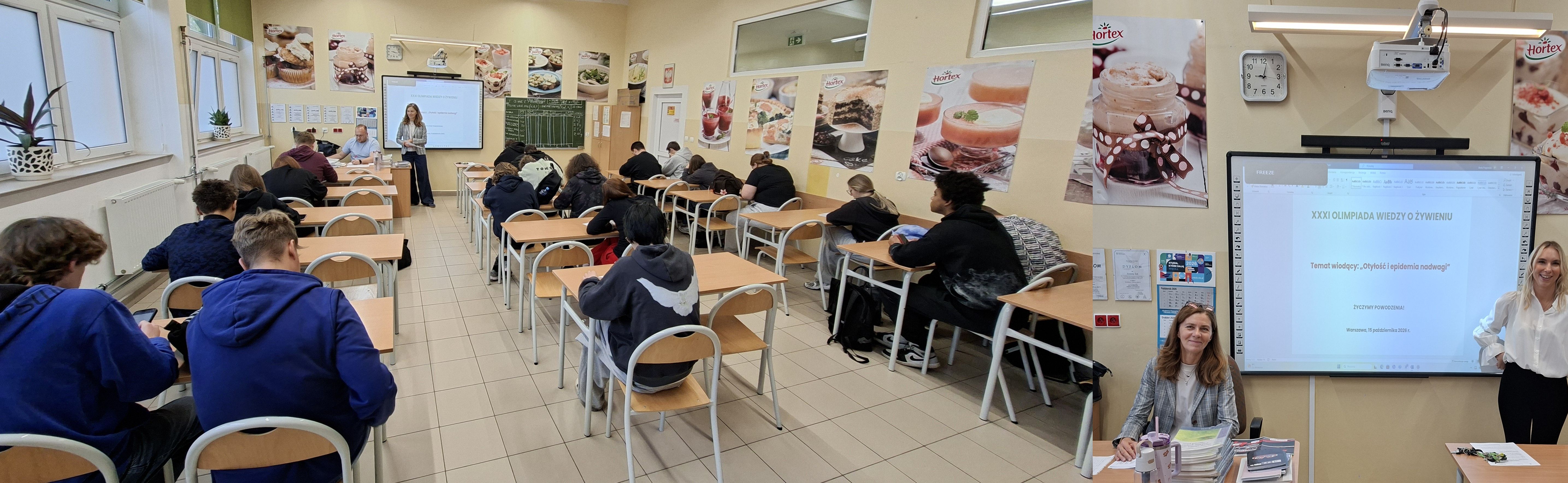 uczniowie i nauczyciele podczas limpiady